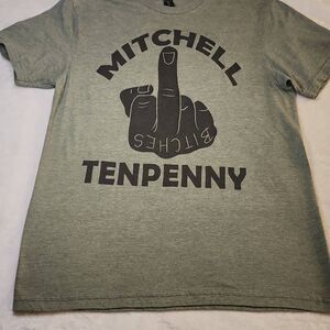 Gilden Mitchell Tenpenny B....  Middle Finger Graphic Tshirt Size Medium